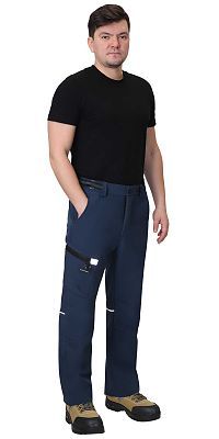  Брюки "Спейс" софтшелл синие