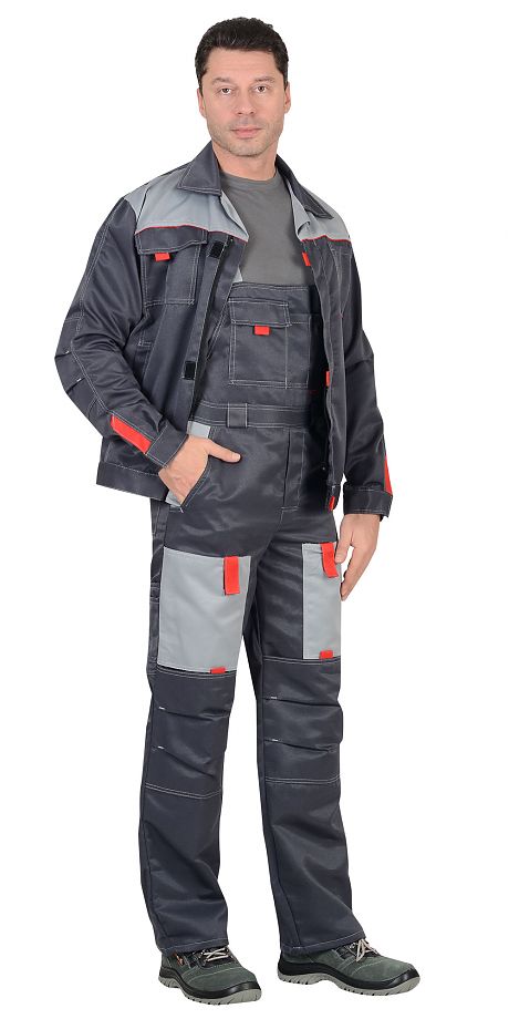  Костюм "ФАВОРИТ" куртка, п/к т.серый со св.серым