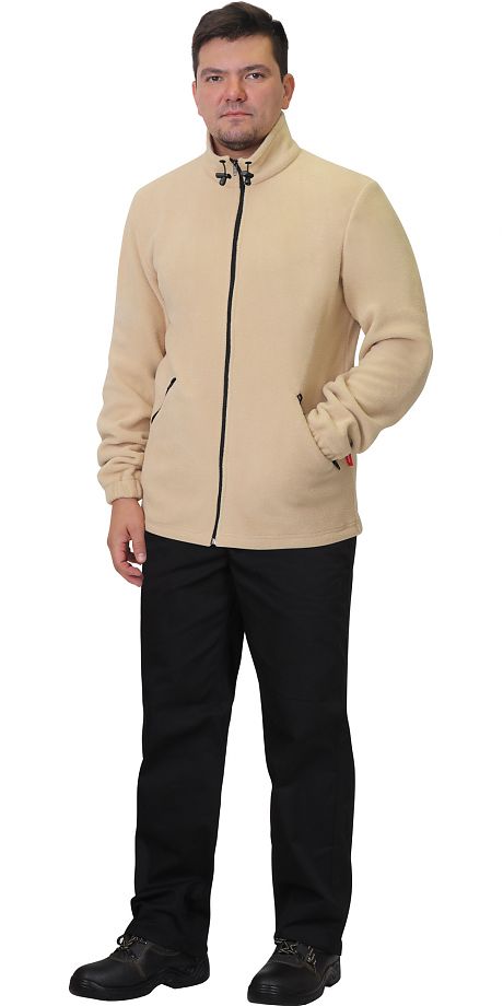  Куртка флисовая молочная