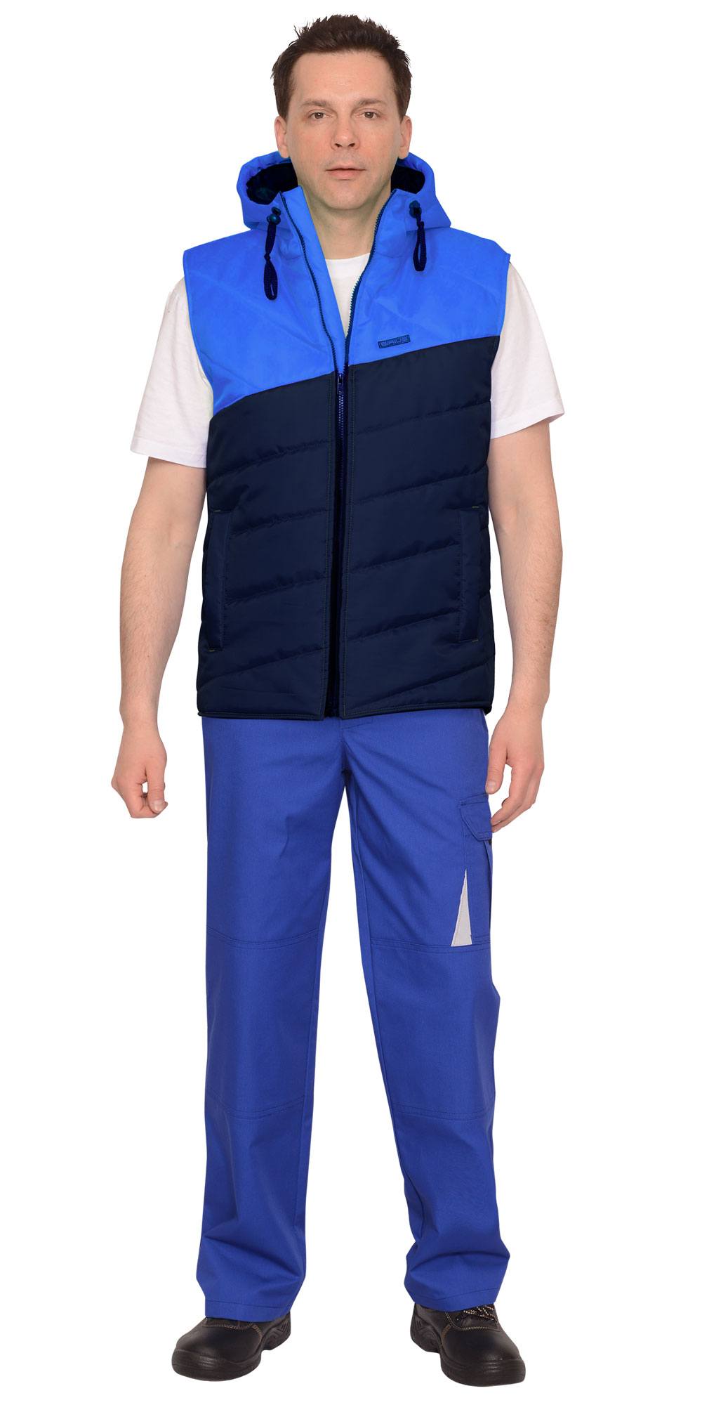  Жилет "ЭЛЬБРУС" синий с васильковым