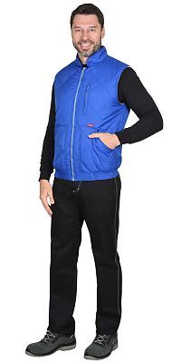  Жилет "ЕВРОПА" (на подкладке флис) васильковый