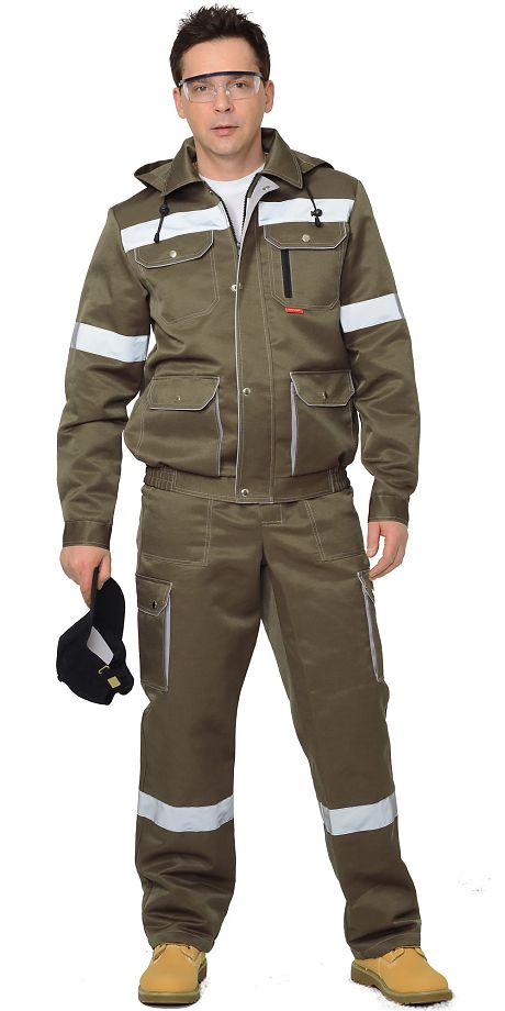  Костюм "ТИТАН" куртка, п/к хаки с СОП