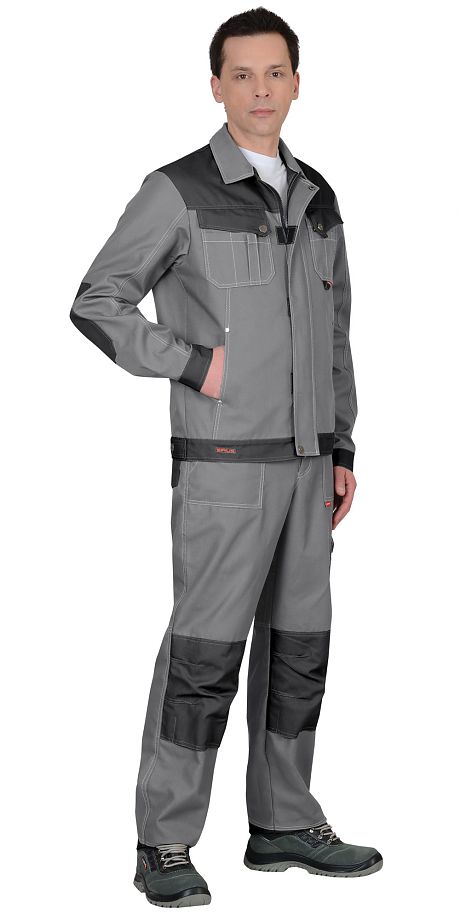  Куртка "ВЕСТ-ВОРК" ср. серый с т.серым пл. 275 г/кв.м