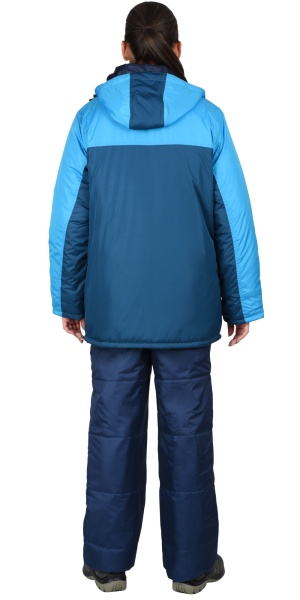 Купить Куртка "ФРИСТАЙЛ" женская, морская волна с бирюзовым (ЧЗ) тк.Дюспо от 10200  тенге