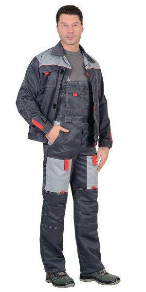  Костюм "ФАВОРИТ" куртка, п/к т.серый со св.серым