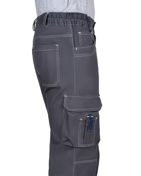 Купить Брюки "ДЖЕТ" т.серый с синим тк. стрейч с ВО от 23415.00  тенге