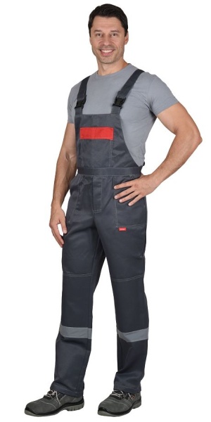 Купить Костюм "ЛЕГИОНЕР" куртка, п/к т.серый с красным СОП 50 мм от 6956.00  тенге