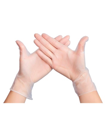 Купить Перчатки одноразовые "Primo Achromos" виниловые, неопудр., бесцветные цена за пару(х50) от 170.00  тенге