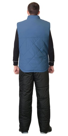 Купить Жилет "СИРИУС-ЕВРОПА" удлиненный (на подкладке флис) темно-голубой от 7170.00  тенге