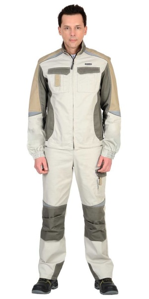  Куртка "КАСПИЙ" молочная с оливой и песочным и СОП