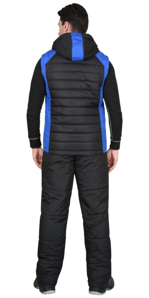 Купить Жилет "Урбан" черный с васильковым от 9051.00  тенге