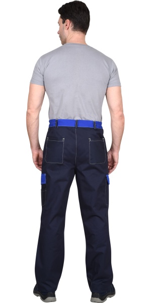 Купить Костюм "СИРИУС-Карат" куртка, брюки васильковый с синим 80% х/б, МВО пл. 255 г/кв.м от 12810.00  тенге