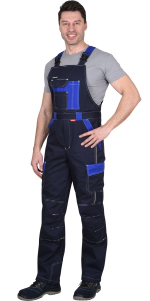 Купить Костюм "СИРИУС-Карат" куртка, п/к васильковый с синим 80% х/б, МВО пл. 255 г/кв.м от 14551.00  тенге