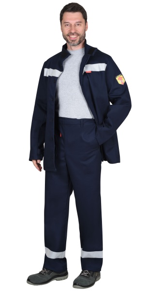 Купить Костюм сварщика "ГЕРКУЛЕС" летний: куртка, брюки  темно-синий и СОП от 32028.00  тенге