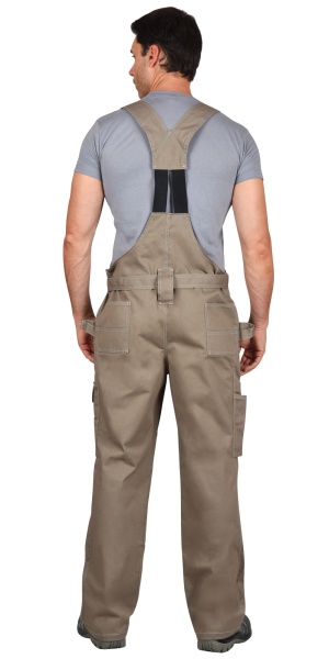 Купить Полукомбинезон "ПРЕМИУМ ПЛЮС" песочный с черным, 100% х/б, пл. 270 г/кв.м от 18060.00  тенге