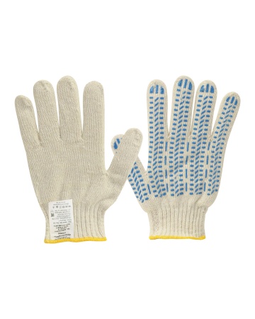 Купить Перчатки х/б с ПВХ покрытием "ПРОТЕКТОР-ПРЕМИУМ", 7,5 класс, вес 70гр., оверлок от 130.00  тенге