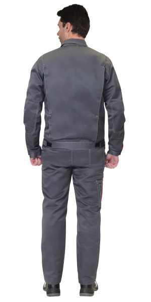 Купить Костюм "ФАВОРИТ" летний куртка, п/к т.серый с красным и лимонным кантом от 12648.00  тенге