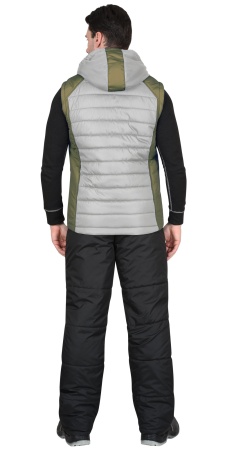 Купить Жилет "Урбан" жемчужный с оливковым от 7690.00  тенге