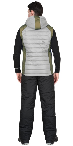 Купить Жилет "Урбан" жемчужный с оливковым от 7690.00  тенге