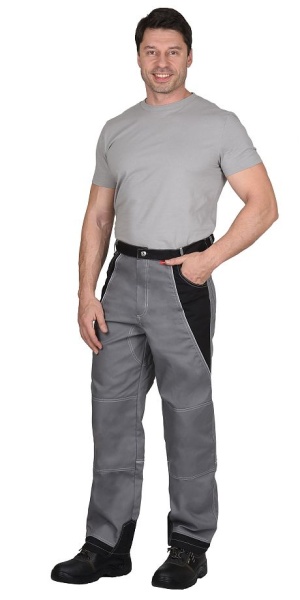  Брюки "Пекин" серый с черным пл. 280 г/кв.м