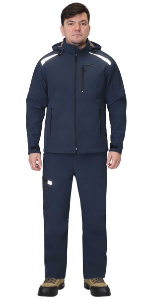 Куртка "Спейс" софтшелл синяя