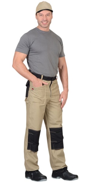  Брюки "ВЕСТ-ВОРК" бежевый с черным пл. 275 г/кв.м