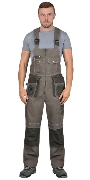  Полукомбинезон "Токио"  т. песочный с хаки 100%х/б пл. 265 г/кв.м