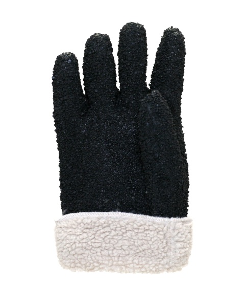 Купить Перчатки утепленные "ВИНТЕРЛЕ Грипп" ПВХ черного цвета с крошкой, вкладыш акриловый мех, в уп.60пар от 2089.00  тенге