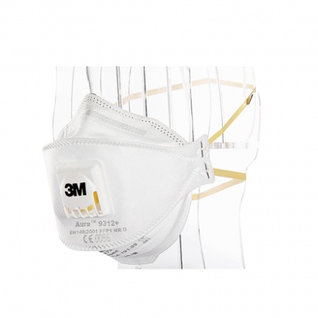 Купить Полумаска фильтрующая (респиратор) 3M 9312+ от 1864.00  тенге