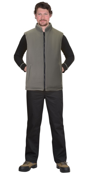 Купить Жилет "ЕВРОПА" двухсторонний оливковый с флисом хаки (ЧЗ) тк. Дюспо от 7480.00  тенге