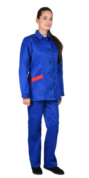  Костюм "ЗОЛУШКА" куртка, брюки васильковый