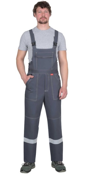  Полукомбинезон из антиэлектростатической ткани, серый с СОП МВО