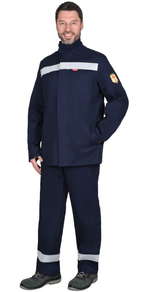 Купить Костюм сварщика "ГЕРКУЛЕС" летний: куртка, брюки  темно-синий и СОП от 32028.00  тенге