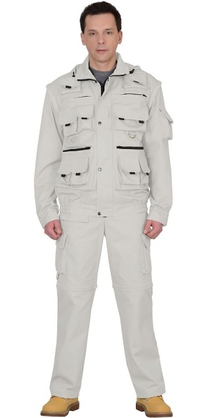 Купить Костюм "Тигр" куртка, брюки (тк. Rodos 245) Молочный от 17431.00  тенге