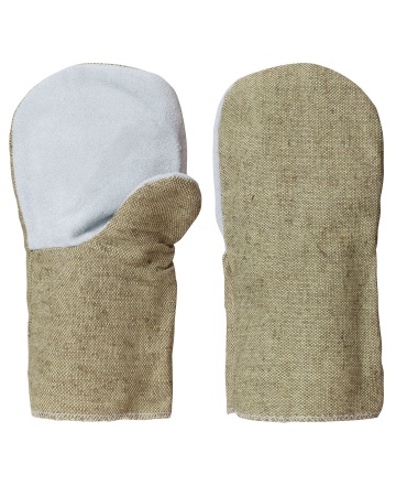 Купить Рукавицы брез. со спилковым наладонником (брез.пл.480г,п/н двунитка, спилок КРС 0,9-1,2 мм.) от 675.00  тенге