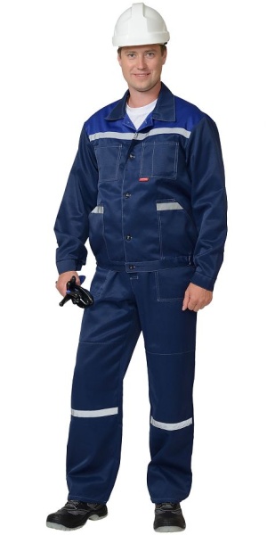  Костюм "ЛЕГИОНЕР" куртка, п/к т.синий с васильковым