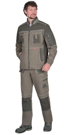 Купить Костюм "ТОКИО"  куртка, брюки т. песочный с хаки 100%х/б пл. 265 г/кв.м от 53130.00  тенге