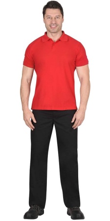 Купить Рубашка-поло короткие рукава красная, рукав с манжетом, пл.180 г/кв.м от 5699.00  тенге