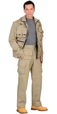 Купить Костюм "Тигр" куртка, брюки (тк. Rodos 245) Песочный от 22459.00  тенге
