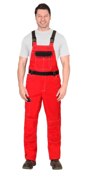  Полукомбинезон "Престиж" красный с чёрным