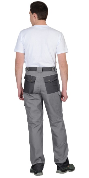 Купить Костюм "ВЕСТ-ВОРК" куртка, брюки ср. серый с т.серым пл. 275 г/кв.м от 24990.00  тенге