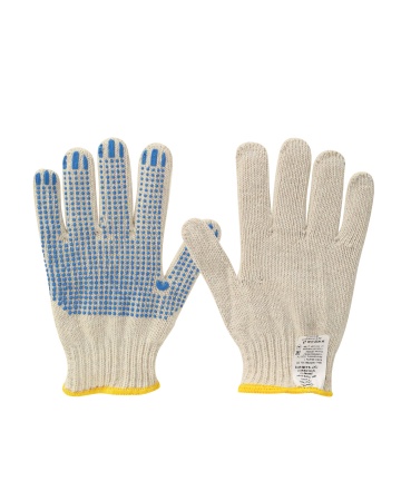 Купить Перчатки х/б с ПВХ покрытием "ТОЧКА-ЛЮКС",7,5 кл., 65 г оверлок от 130.00  тенге