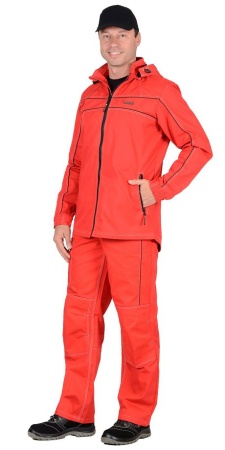 Купить Куртка "Мельбурн" длинная, красная с черным кантом от 15960.00  тенге