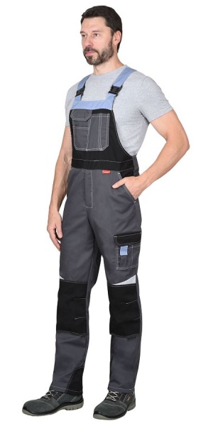  Полукомбинезон "Фаворит-Мега": серый с черн., и сиреневым, СОП Тк. Rodos