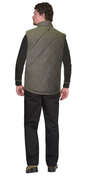 Купить Жилет "ЕВРОПА" двухсторонний оливковый с флисом хаки (ЧЗ) тк. Дюспо от 7480.00  тенге