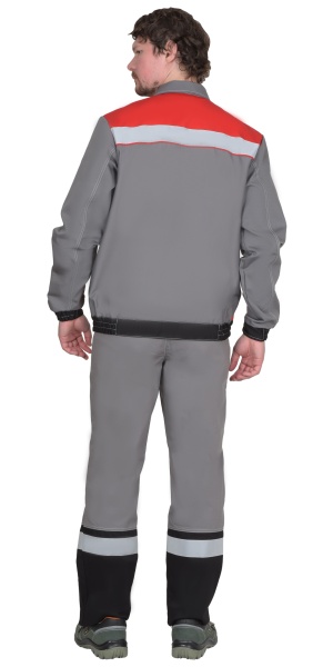 Купить Куртка 4120 средне-серая с красным и СОП от 14280.00  тенге