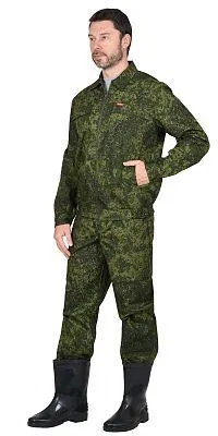  Костюм "Рысь" куртка, брюки (тк. Рип-стоп 210) КМФ Цифра зеленая