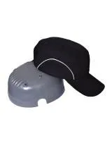 Каскетка-бейсболка защитная черная комбинированная (сетка,св.отраж.элементы)