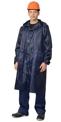  Плащ влагозащитный (210 гр./м2) (тип Ливень) синий